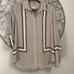 Black & white Loft button down